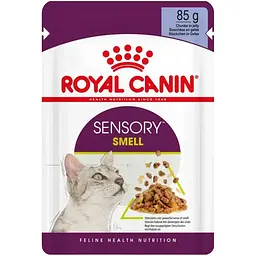 Вологий корм для вибагливих котів Royal Canin Sensory Smell Jelly шматочки в желе 85 г