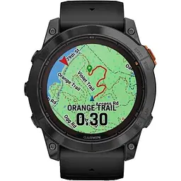 Смарт-годинник Garmin Fenix 7X Pro Solar Slate Gray w. Black Band (010-02778-00/01) - мініатюра 2