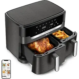 Мультипіч (аерофритюрниця) Tefal Dual Easy Fry XXL EY942HE0 - мініатюра 4