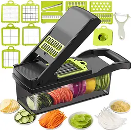 Багатофункціональна овочерізка з контейнером 14 в 1 — Veggie Slicer - мініатюра 4