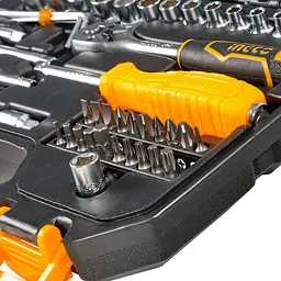 Набір торцевих головок з тріскачкою Ingco Industrial 1/4" 45 предметів (HKTS14451) - мініатюра 3
