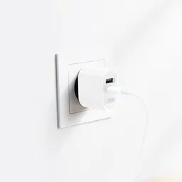 Мережевий зарядний пристрій XO L97 A+C dual port Home charger with Type-c cable Білий - мініатюра 3