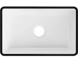 Умивальник Mexen Nadia 36 white black Edge накладний MEX-21613607, Білий - мініатюра 5