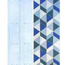 Самоклеюча плівка Sticker Wall 0.45х10м х 0.07мм Сині трикутники SW-00001224 - мініатюра 3