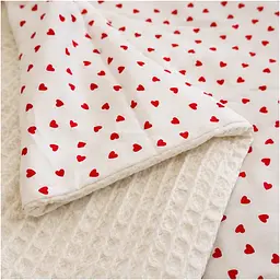 Плед дитячий MirSon Poplin Waffle Little hearts 60х80 см (2200013893554) - мініатюра 2