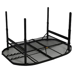 Стіл Bo-Camp Northgate Oval Black Grey 120 x 80 см (1404187) - мініатюра 3