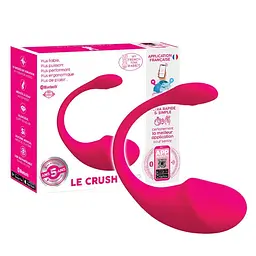Віброяйце Clara Morgane Le Crush Fushia, 18 см (фуксія) - мініатюра 3