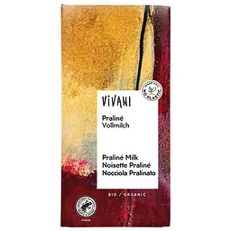 Шоколад молочний Vivani Praline Vollmilch органічний 100 г