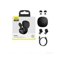 Бездротові навушники Baseus Encok WM01 TWS Black (NGTW370001) - мініатюра 4