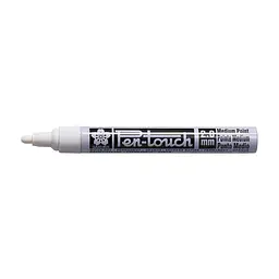 Маркер Sakura Pen-Touch на спиртовій основі білий середній (MEDIUM) 2.0 мм (84511362857) - мініатюра 2