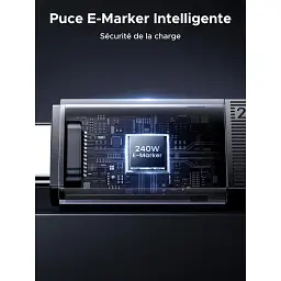 Дата кабель USB-C to USB-C 2.0m 240W 10Gbps braided black Ugreen (95619) - мініатюра 6