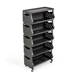 Стелаж універсальний для зберігання п'ятиярусний 60x30x123см SW-00002261 - мініатюра 3