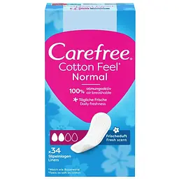Щоденні прокладки Carefree Cotton Fresh 34 шт. (3574661064307/3574661565071/8002110312365)