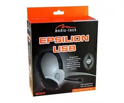 Навушники з мiкрофоном Media-Tech EPSILION USB 1,9 м Чорний - мініатюра 6