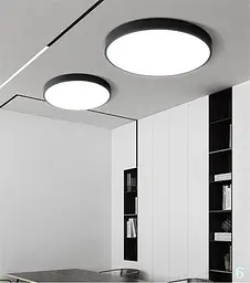 Світильник стельовий накладний Brille LED FLF-83 20W WW BK - мініатюра 6