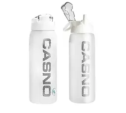 Пляшка для води Casno 1000 мл KXN-1247 Біла (KXN-1247_White) - мініатюра 1