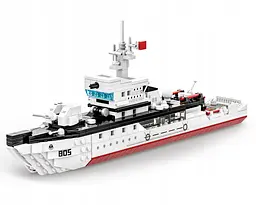 Конструктор Wange військовий корабель Type 081 мінний тральщик – дитячий конструктор, військова техніка, 380 деталей