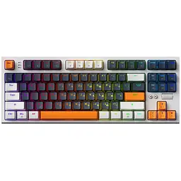 Клавіатура GamePro MK180W Hot-Swap Red Swich RGB USB UA White (MK180W)