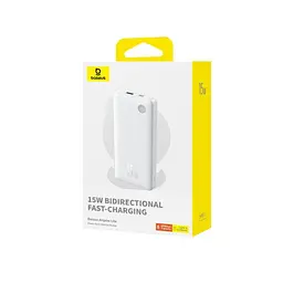 Універсальна мобільна батарея Baseus Airpow Lite 10 000 mAh 15W білий P10067500213-00 - мініатюра 2