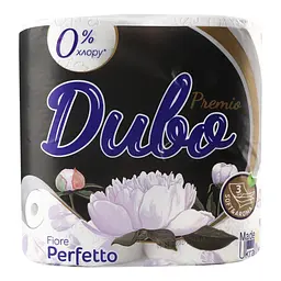 Туалетний папір Диво Premio Fiore Perfetto, тришаровий, 4 рулони - мініатюра 3