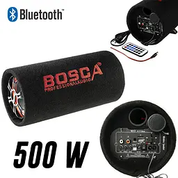 Колонка бездротова Сабвуфер 5" Bluetooth FM 12В та 220В 500W BOSCA чорна - мініатюра 2