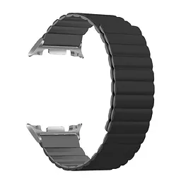 Ремінець ArmorStandart MagLink для Samsung Galaxy Watch 8 / 8 Classic Black Grey (silver connector) (ARM89077)