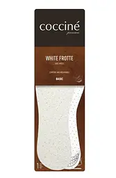 Вирізні устілки Coccine White Frotte повітропроникні. Розмір 41/46
