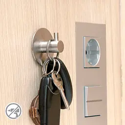 Гачок MVM My Home, матовий, сірий (HSS-501R SS) - мініатюра 2