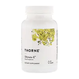 Вітамін Thorne Research Вітамін Е, Суміш токоферолу, Ultimate-E, 60 гелевих капсул (THR-14301)