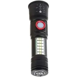 Ручний ліхтар RB-269 акумуляторний бічним світлом та зумом LED Р50+5SMD USB Zoom - мініатюра 6