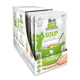 Набір Корм ​​вологий Brit Care Soup Turkey суп з індичкою 75 г 15 шт.