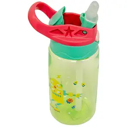 Пляшка дитяча для води Baby Bottle, 500 мл, салатова, поїльник із трубочкою, пластикова