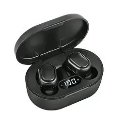 Бездротові навушники TWS E7s y Bluetooth 5.0 з кейсом Чорні