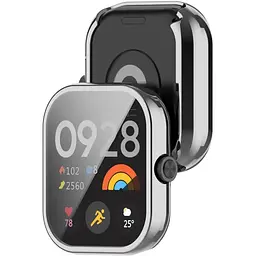 Чохол-накладка DK для Xiaomi Redmi Watch 4 Silicone Face Case (silver) - мініатюра 2
