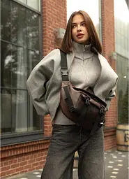 Велика жіноча поясна сумка бананка Sambag 38х21 см sum0027235 - мініатюра 2