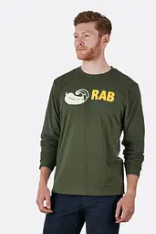 Чоловічий лонгслів Rab Stance Vintage LS Tee S Темний хакі