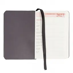 Щоденник діловий Leo Planner 2027 Botanic А6 м'який сірий 352 сторінки (252790) - мініатюра 4