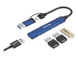 Мультипортовий адаптер Canyon DS-02 Blue (CNS-TDS02BL) - мініатюра 5
