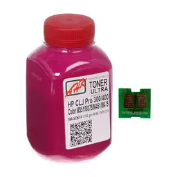 Тонер HP CLJ Pro 300/400/M475 100г Magenta +chip AHK (1505163)
