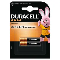 Батарейка AAAA спеціальна лужна LR8D425 1.5V, 2 шт. в упаковці Duracell (5007466) - мініатюра 2