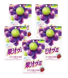 Жувальні цукерки MEIJI Fruit Juice Gummy зі смаком винограду 54 г - мініатюра 4
