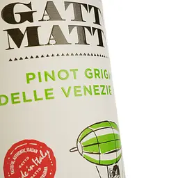 Вино Gatto Matto Pinot Grigio delle Venezie, біле, сухе, 0,75 л - мініатюра 3