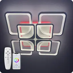 Люстра світлодіодна 517 Dlight 3color з пультом 170Вт Білий (01609) - мініатюра 5
