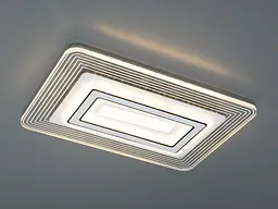 Світильник стельовий LED Diasha 6510-340x240, 48W, 3200K/4100K/6000K, білий акрил, метал, сучасний стиль для дому - мініатюра 3