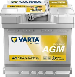 Акумулятор Varta Dynamic AGM 12В 50Аг 540А (EN) R+ (550901054)