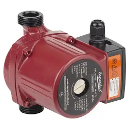 Насос циркуляційний 100Вт Hmax 6м Qmax 75л/хв Ø1" 130мм+гайки Ø¾" AQUATICA (774131) - мініатюра 2