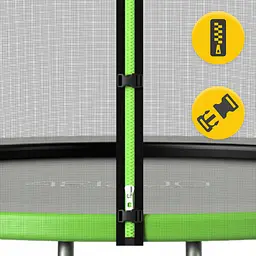 Батут із зовнішньою сіткою 4FIZJO Classic 8FT 252 см Black/Green (P-5907739314123) - мініатюра 6