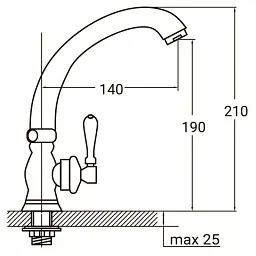 Змішувач PL ½" монокран на гайці (КРАТНО 2шт) AQUATICA PL-1G156C (9777600) - мініатюра 2