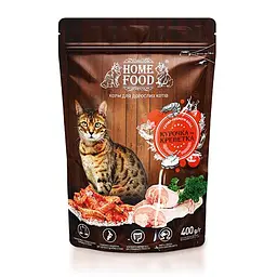 Сухий корм для дорослих котів Курочка та креветка CAT ADULT Для активних 400 г