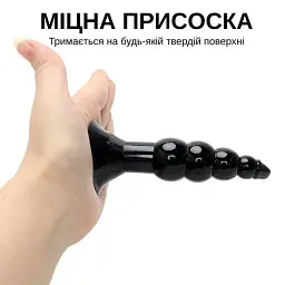 Набор анальных пробок I’MCUM Black Touch 7in1 6 пробок и вибропуля Черный (IM-KGS214) - мініатюра 7